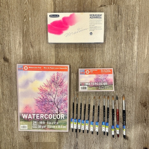 Schmincke Watercolor Set with Brushes - Picture 1 of 16